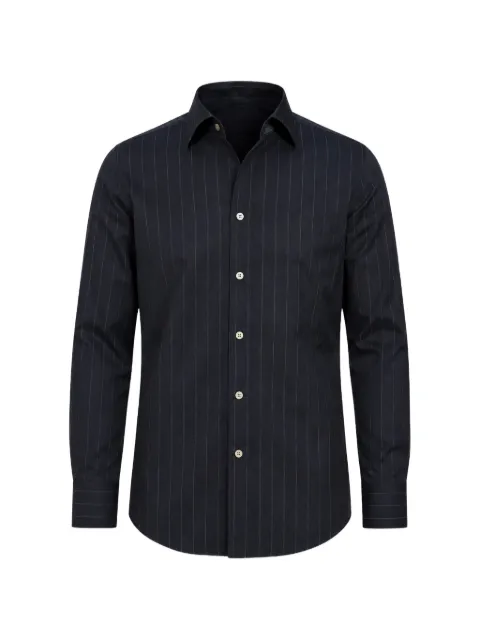 FRANZESE COLLECTION camisa manga larga con motivo de rayas diplomáticas