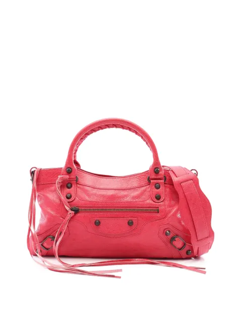 Balenciaga Pre-Owned 2012 Lambskin Motocross Classic First satchel