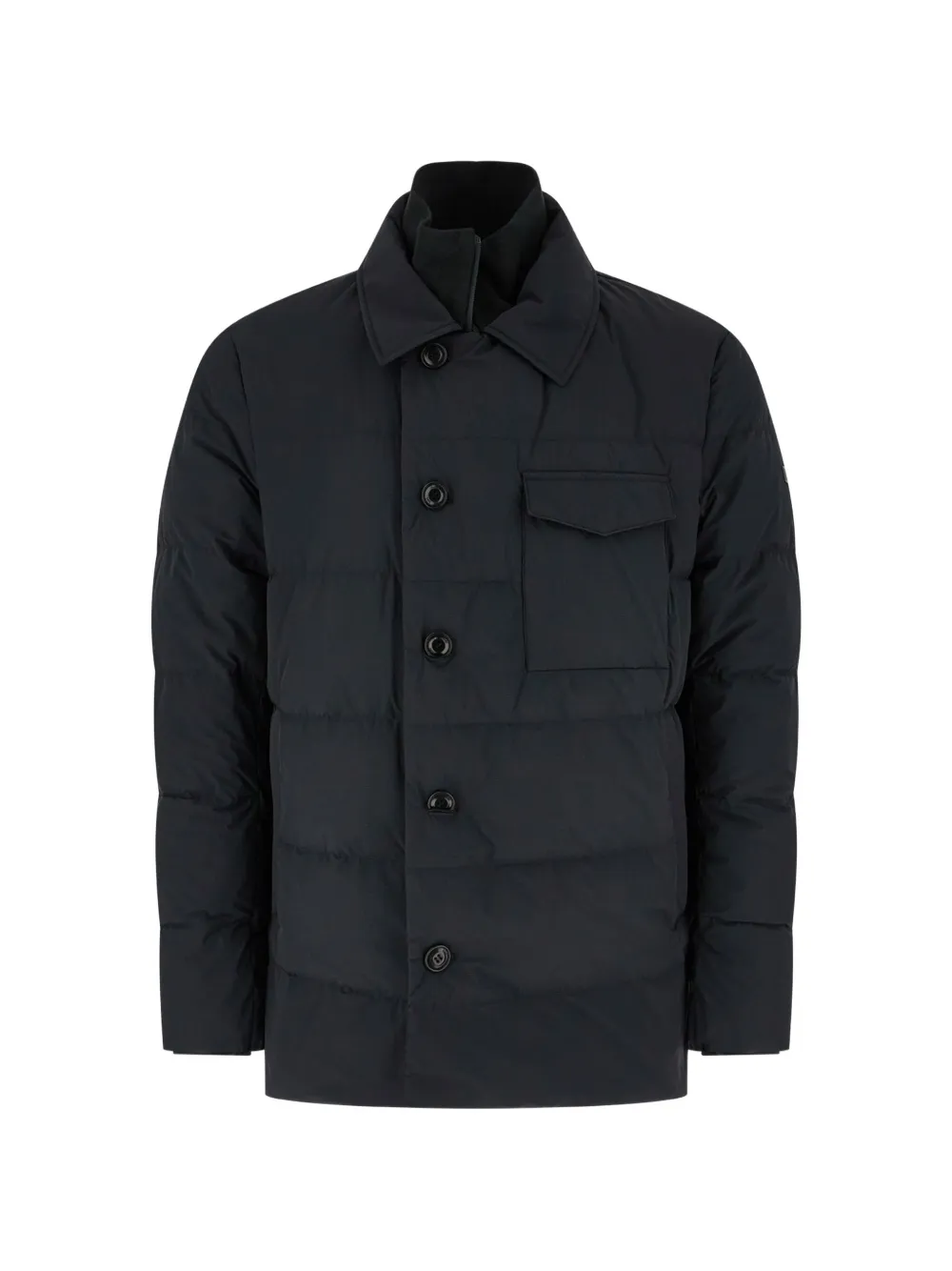Duno Quilted Button-fastening Jacket In Blue