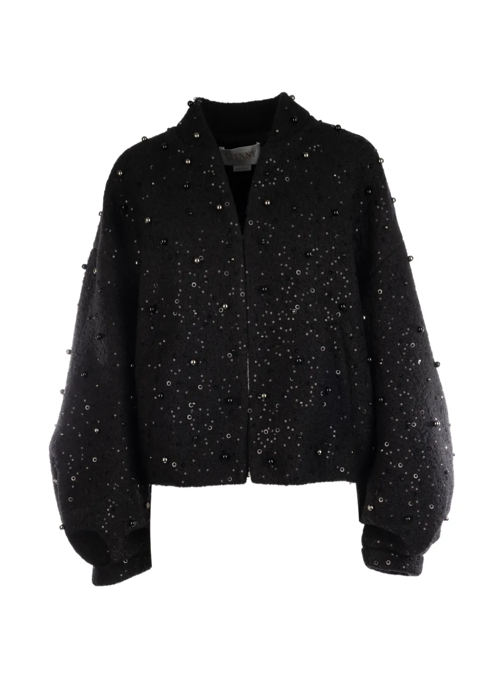 Genny sequin-embellished bead-embellished jacket - Nero