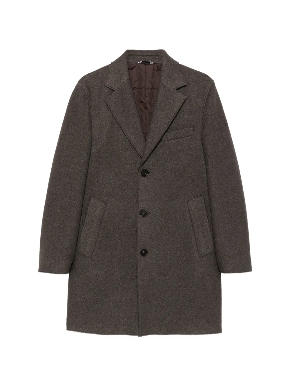 Manuel Ritz single-breasted notched-lapel coat - Verde