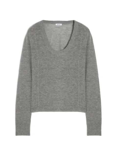 ASPESI scoop-neck fine-knit sweater