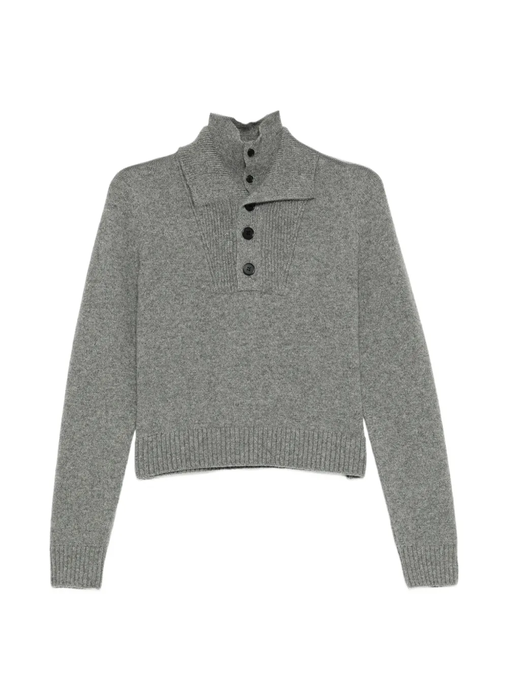 Keisukeyoshida logo-patch sweater - Grey