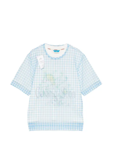 MOTOGUO checked T-shirt