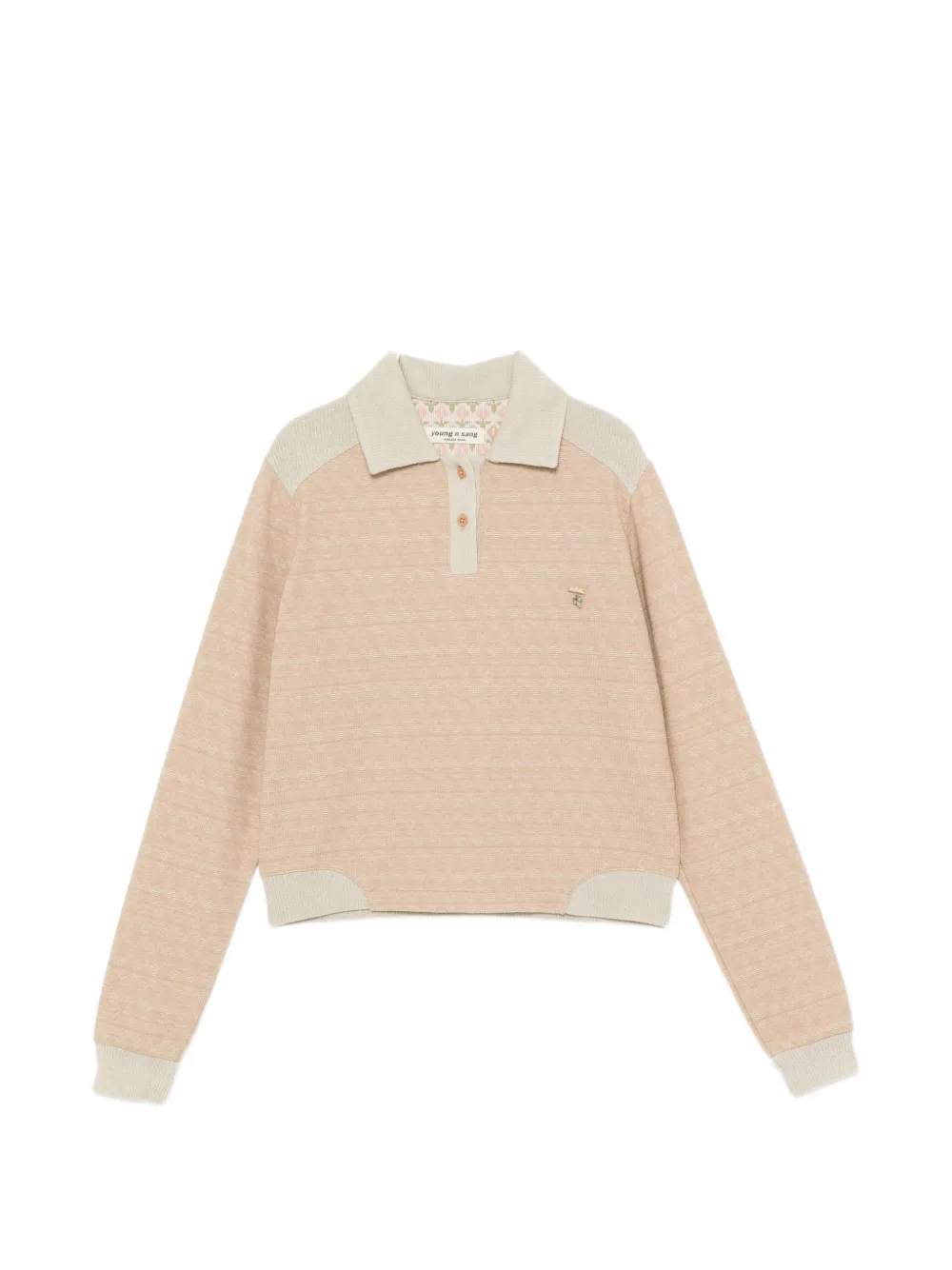 YOUNG N SANG beaded polo