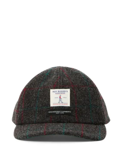 Engineered Garments gorra con motivo de cuadros