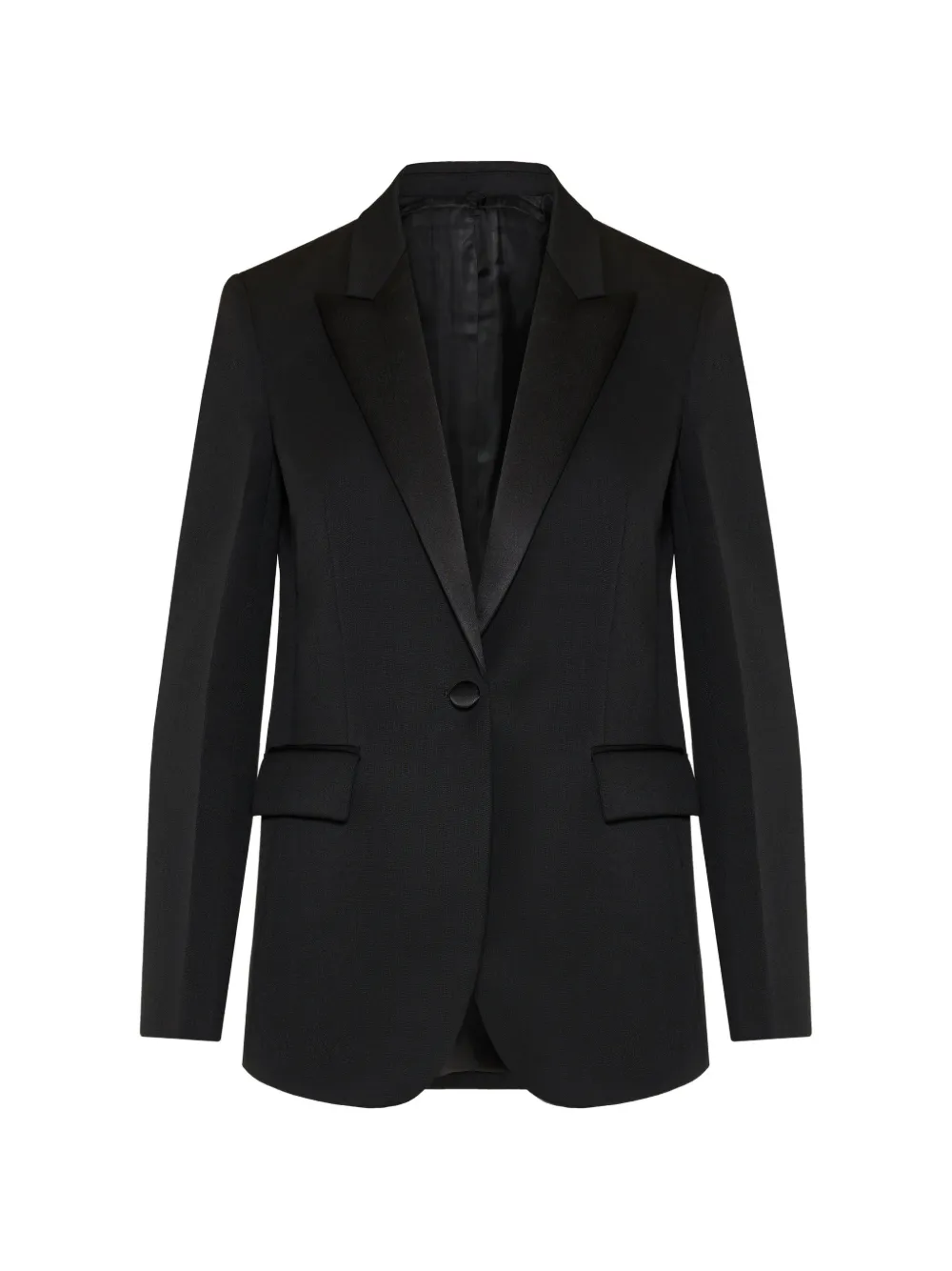 FENDI black grain-de-poudre blazer