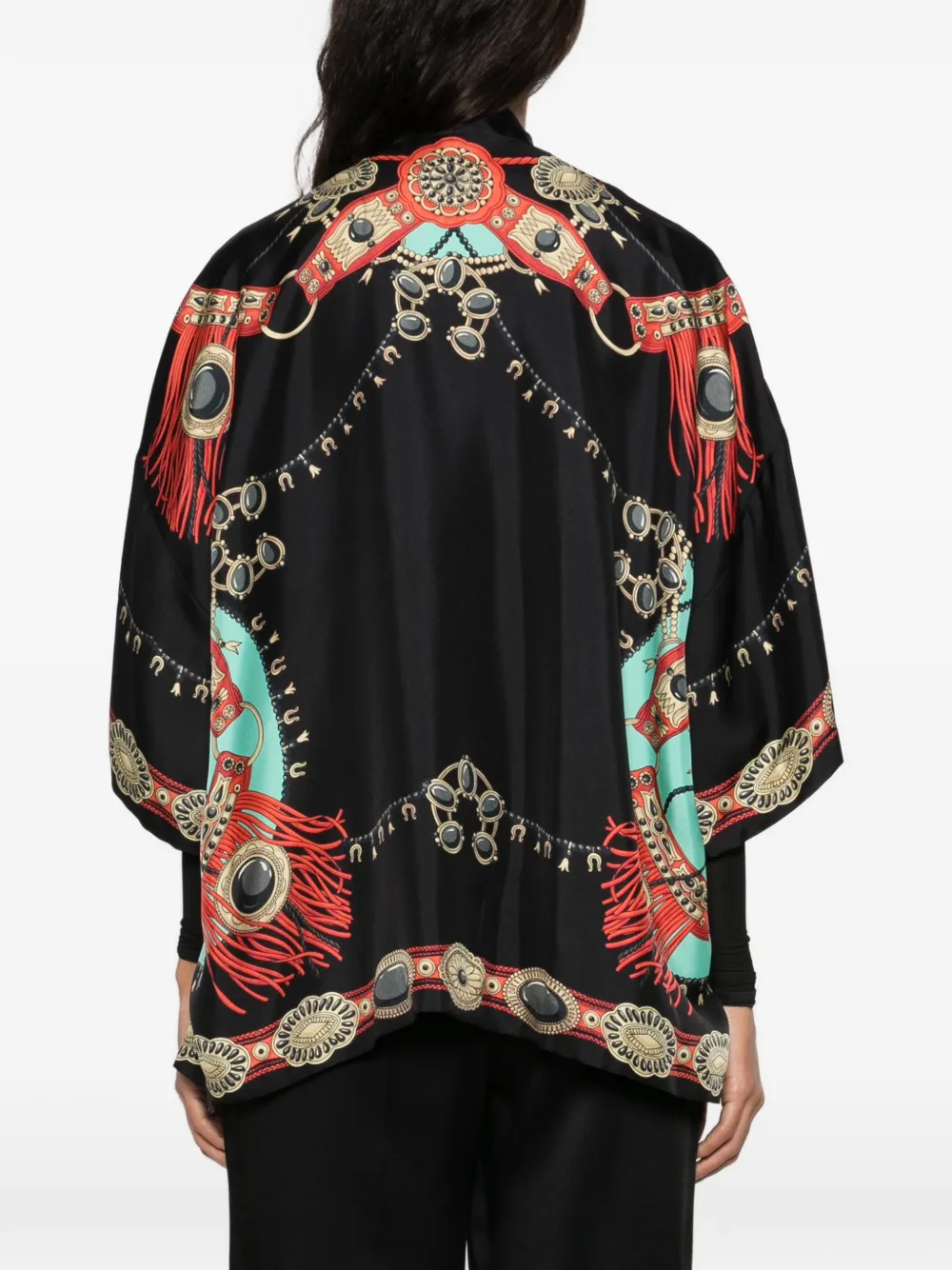 ETRO graphic-print jacket Zwart