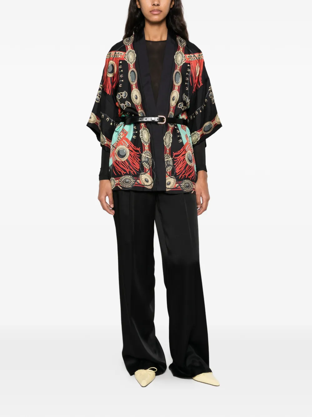 ETRO graphic-print jacket Zwart