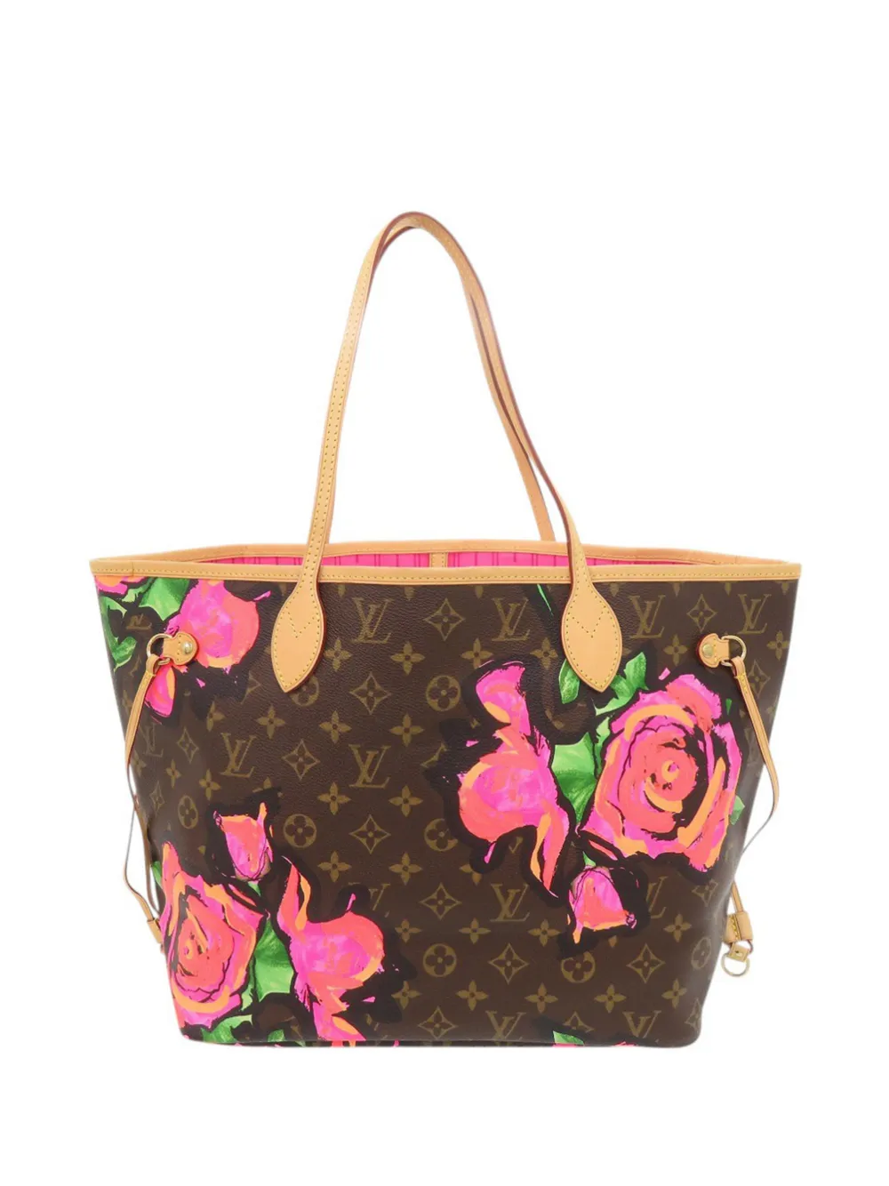 Louis Vuitton Pre-Owned 2009 Monogram Roses Neverfull MM tote bag - Marrone