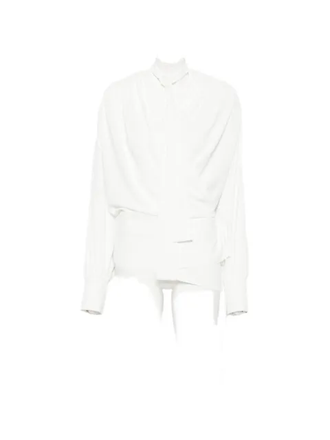 IRO scarf-neck draped blouse