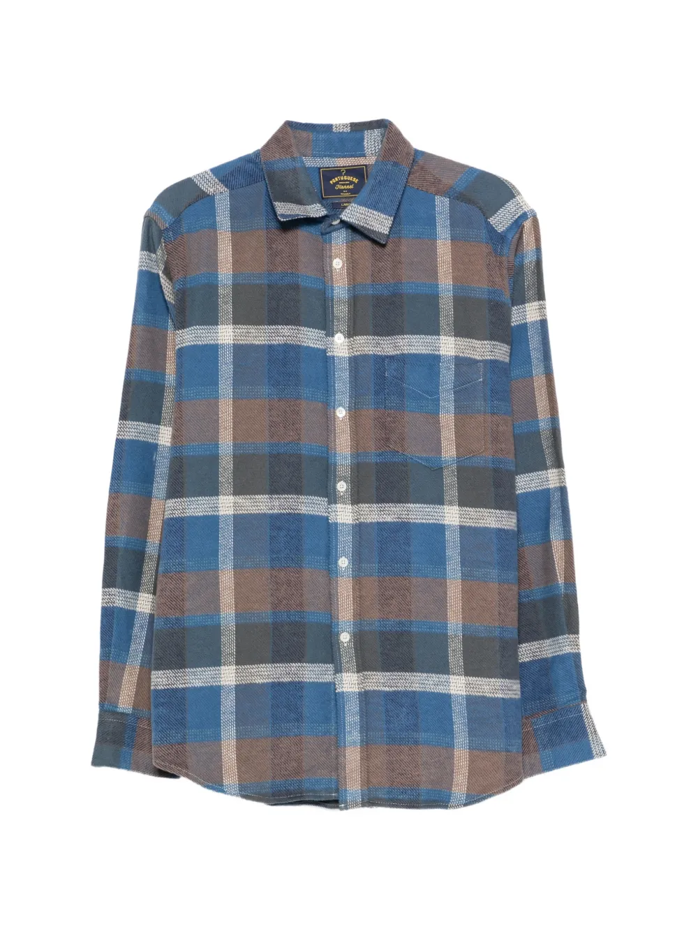 Portuguese Flannel chemise en flanelle à carreaux - Bleu Portuguese Flannel chemise en flanelle à carreaux - Bleu