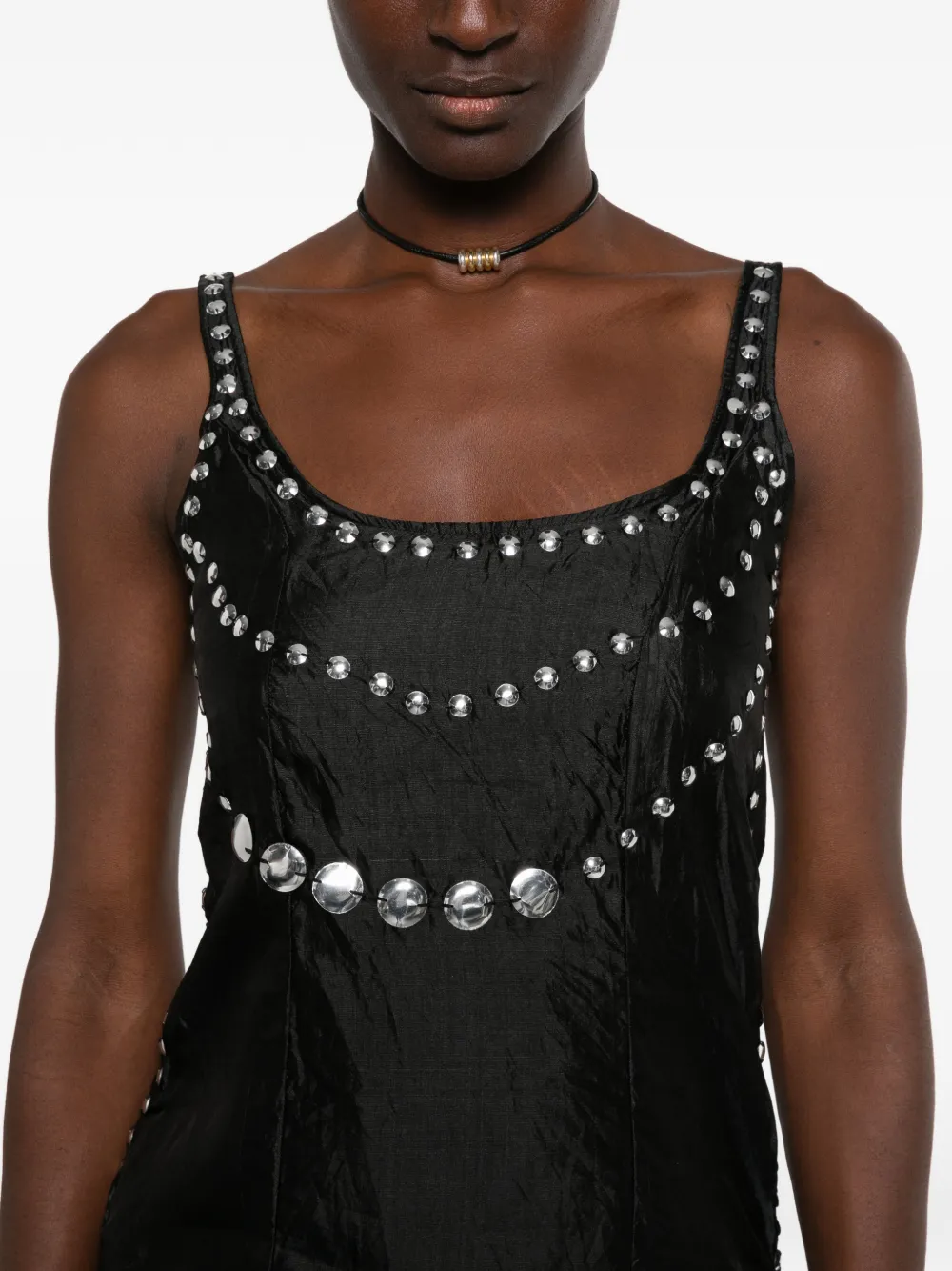 Gimaguas Claude mini-jurk met studs Zwart