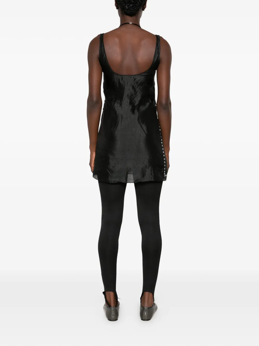 Gimaguas Claude mini-jurk met studs Zwart