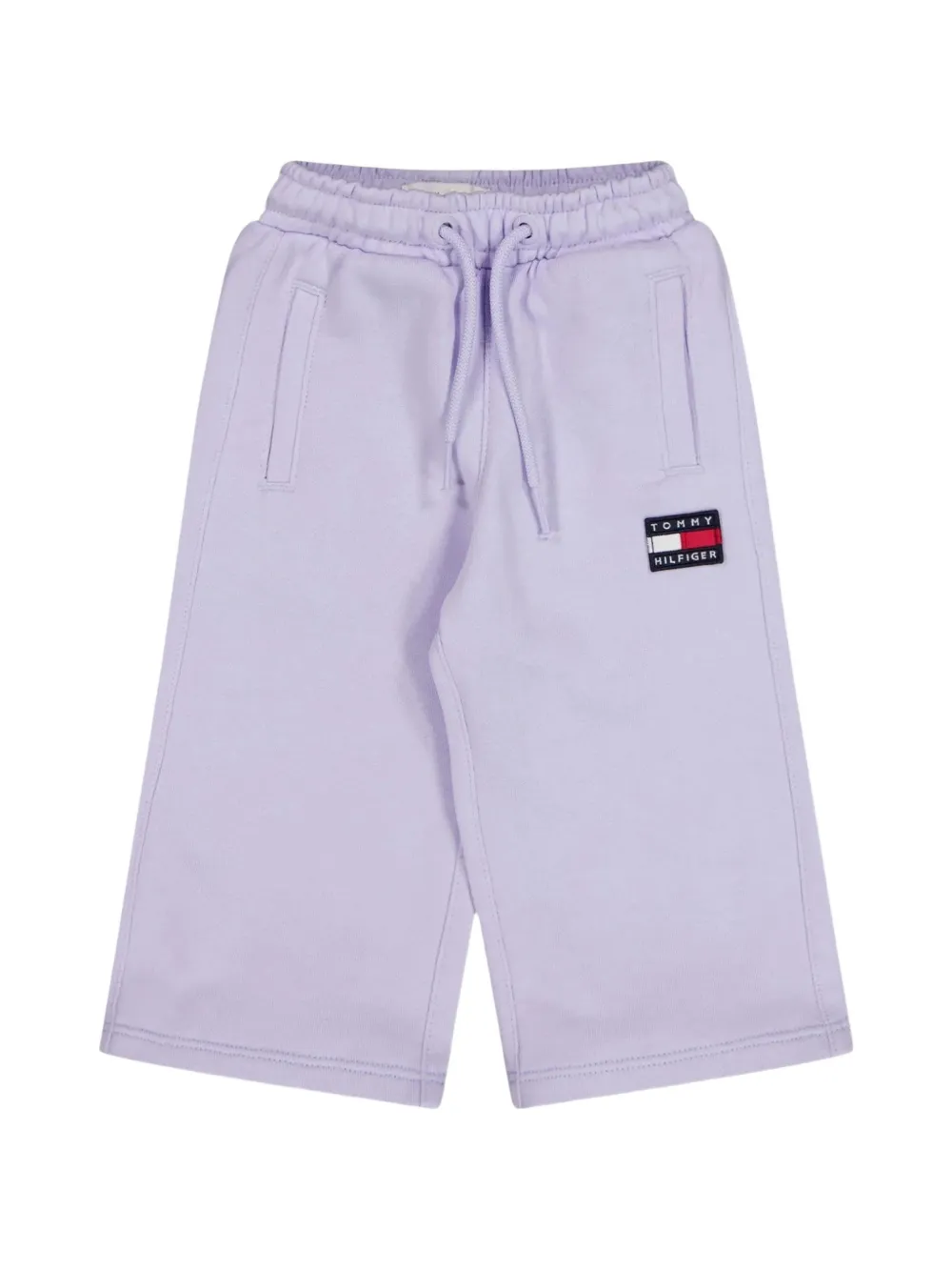 Tommy Hilfiger Junior logo-patch track pants Paars