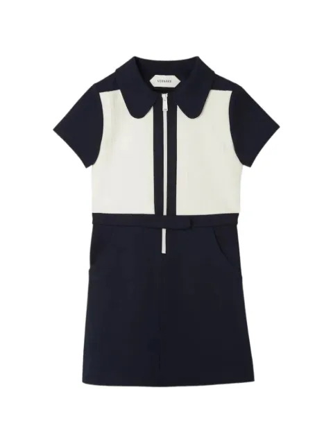 Versace Kids Greca-pattern zip-up dress