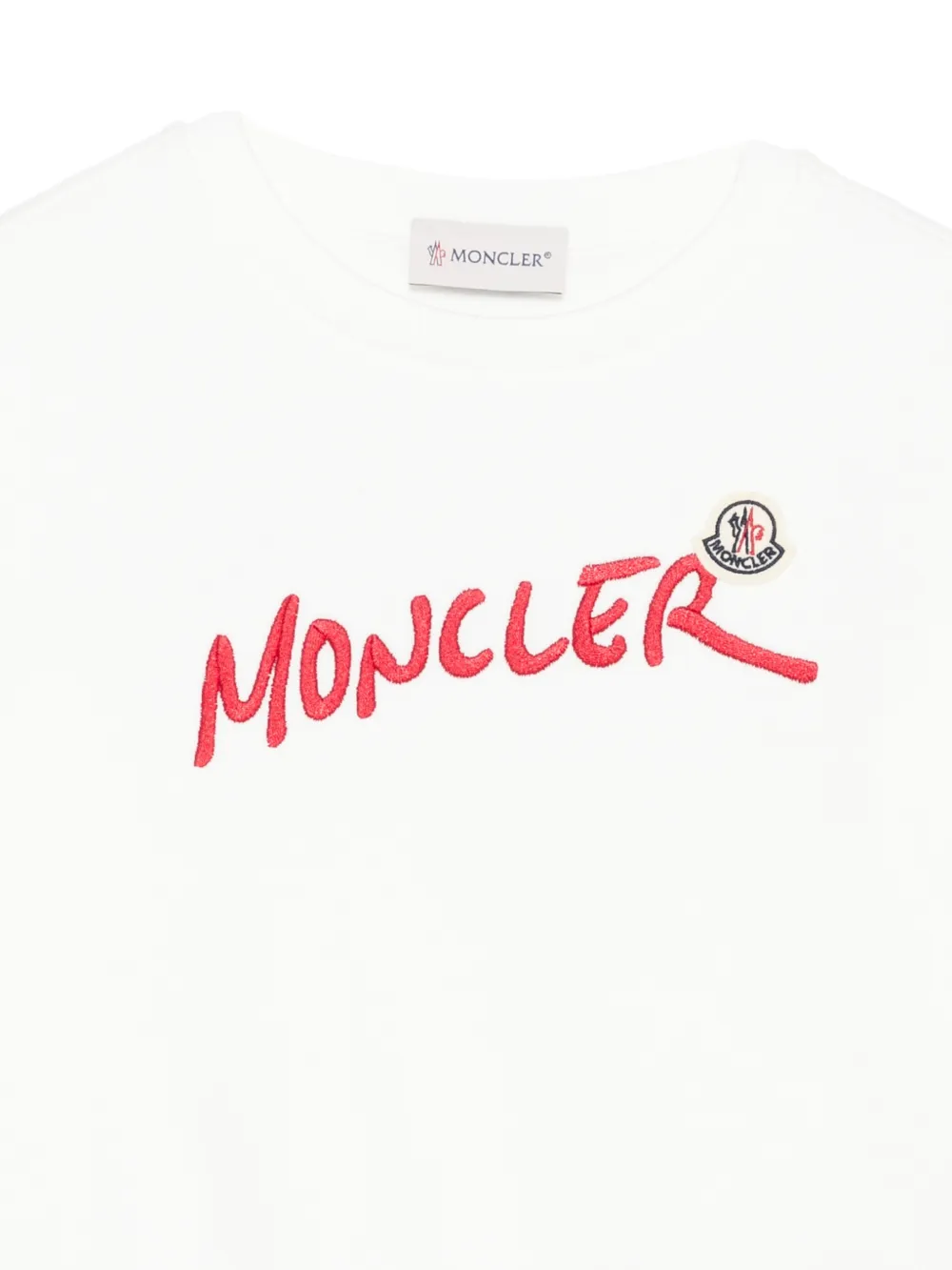 Moncler Enfant logo-embroidered sweater Wit