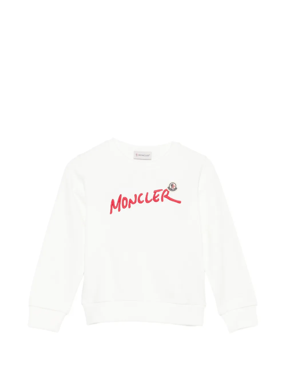 Moncler Enfant logo-embroidered sweater Wit