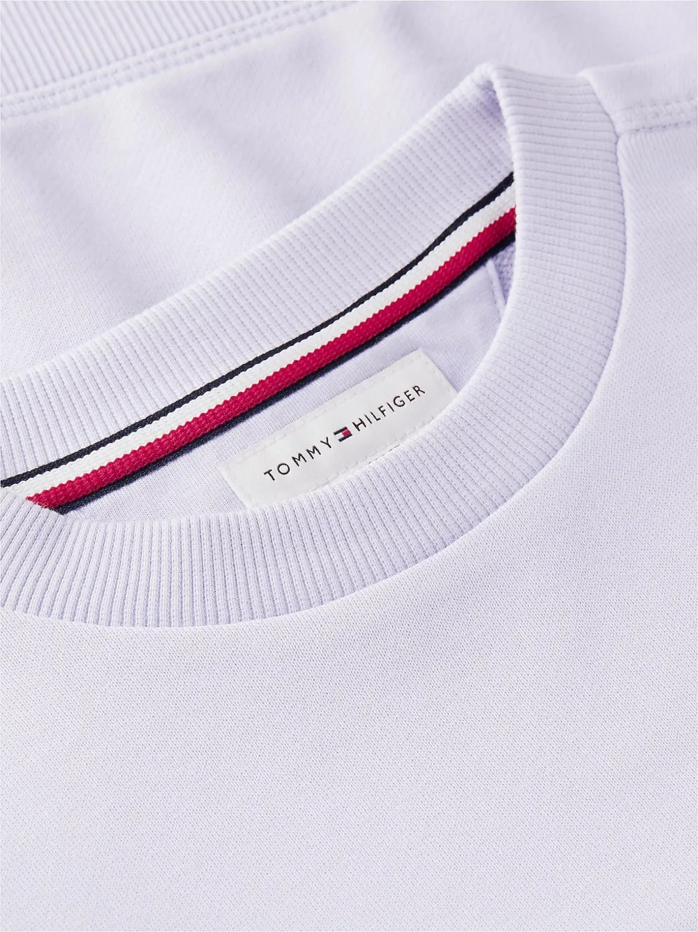 Tommy Hilfiger Junior logo-patch sweatshirt Paars