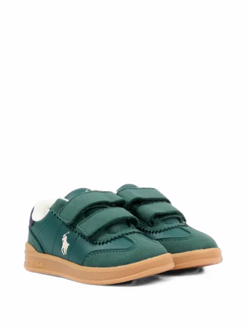 POLO RALPH LAUREN KIDS Hollis EZ logo-embroidered touch-strap sneakers