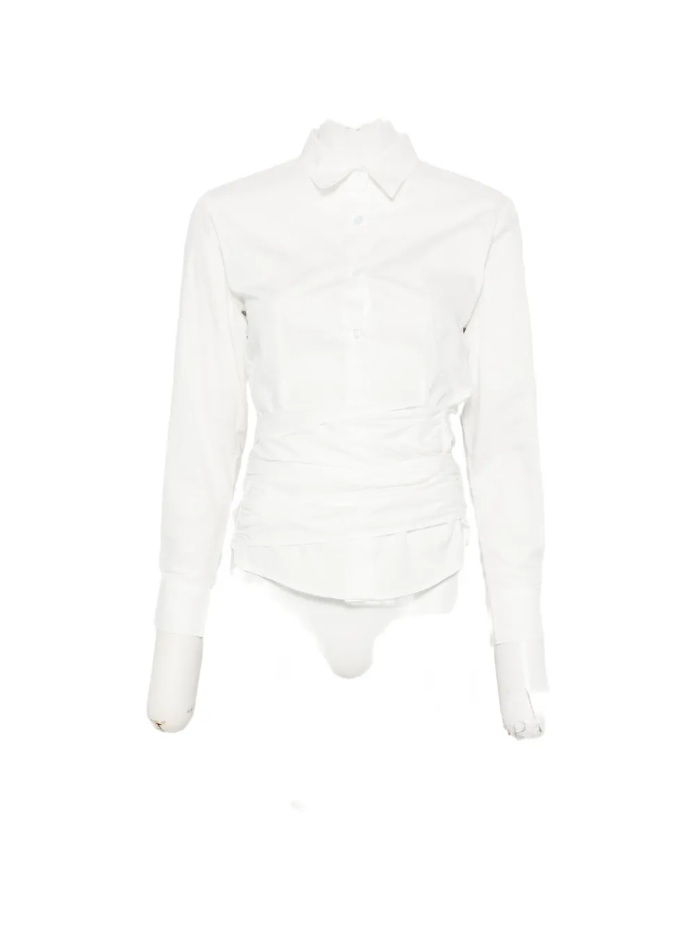 Gimaguas Ashley wrap-waist shirt - Bianco