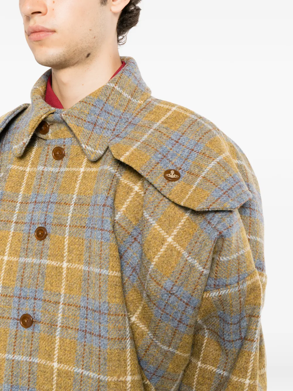 Vivienne Westwood Geruit shirtjack Geel