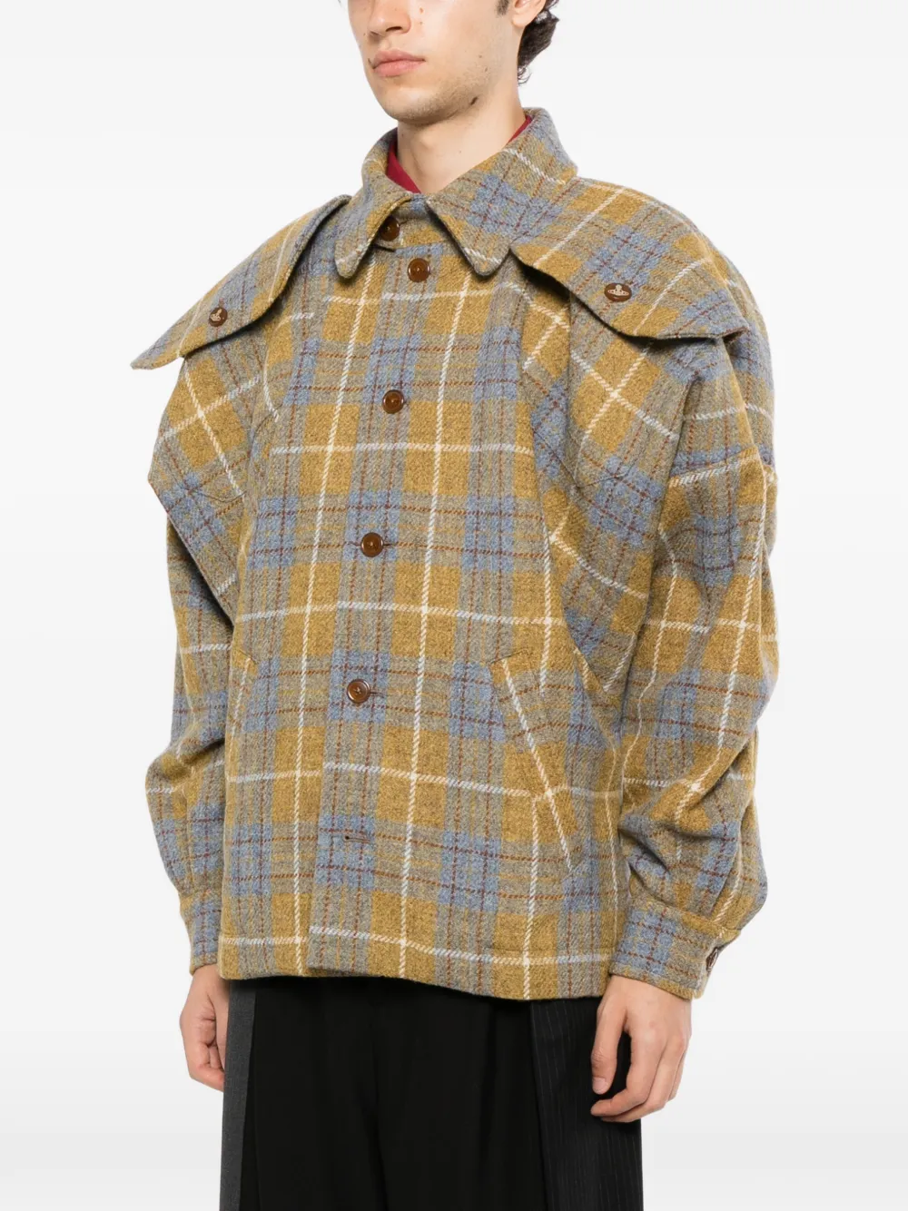 Vivienne Westwood Geruit shirtjack Geel
