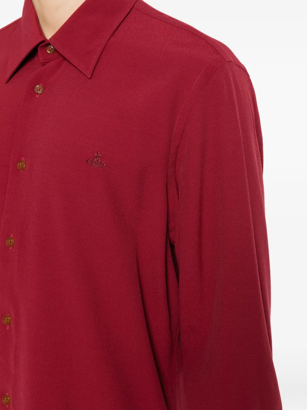 Vivienne Westwood Overhemd met geborduurd logo Rood