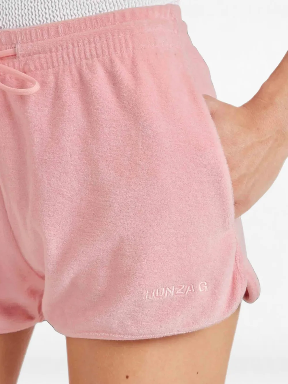 Hunza G Badstof shorts Roze