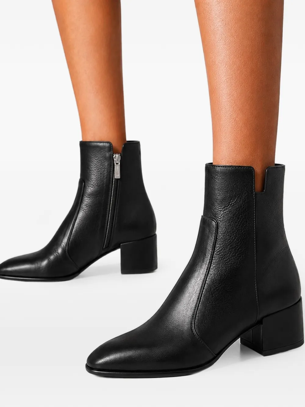 Jimmy Choo Eliot 45 black leather ankle boots Zwart