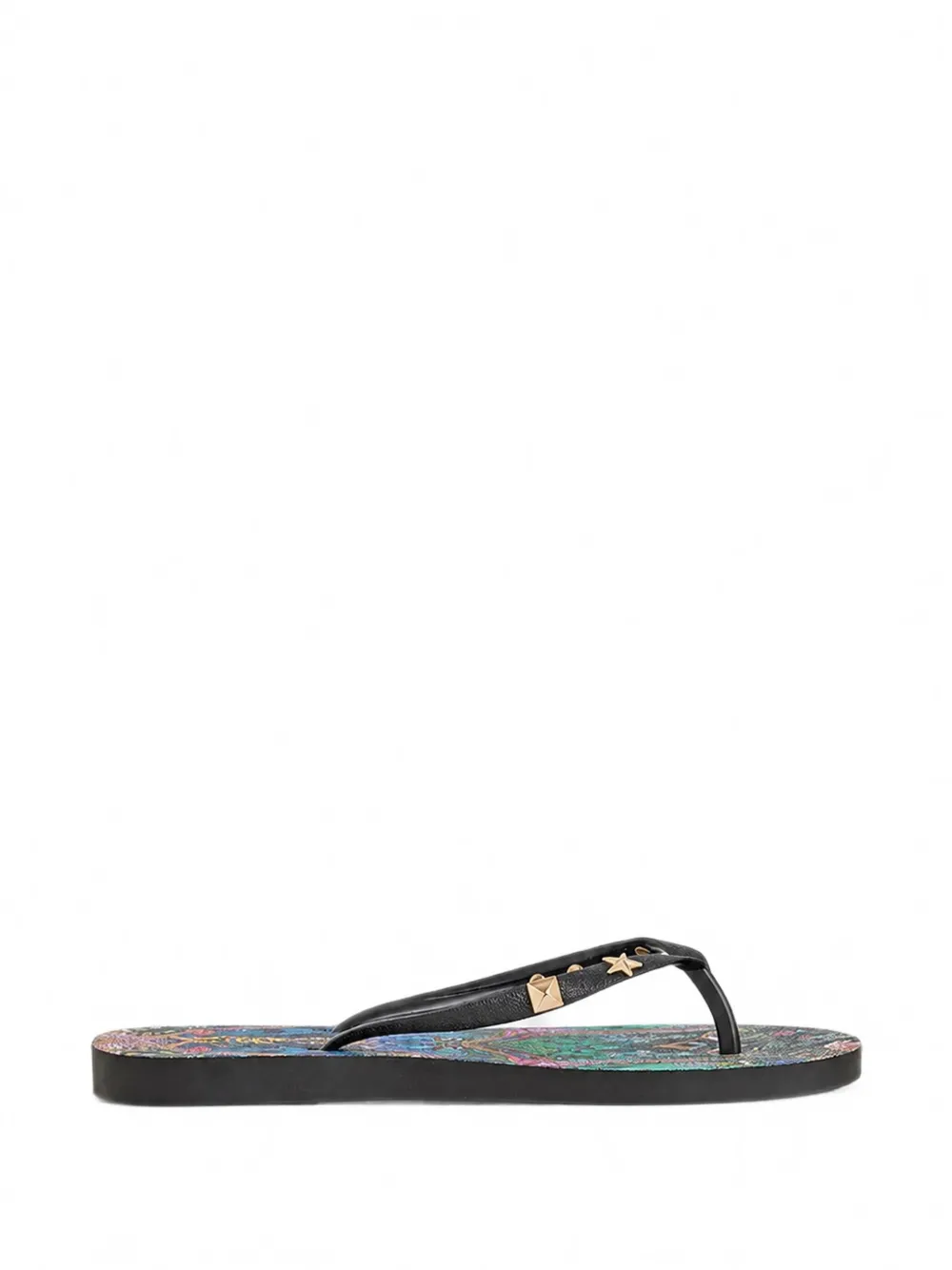 Camilla Animal Alchemy graphic-print flip flops - Schwarz