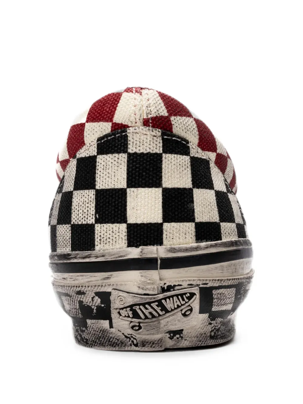 Vans x A.O.D. by Slam Jam Premium Classic slip-on checkered sneakers Wit