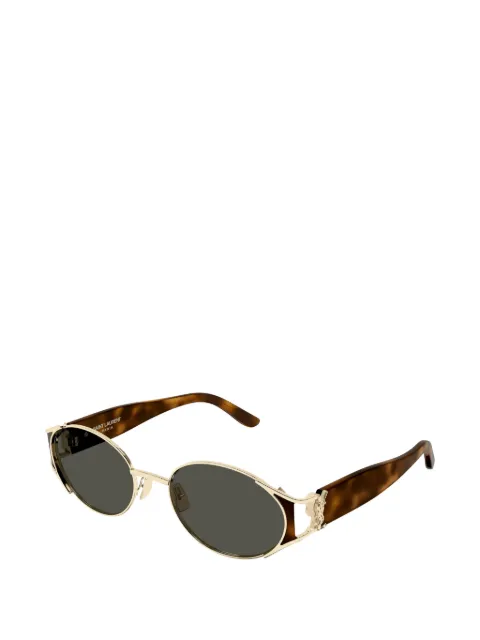 Saint Laurent Eyewear Monogram oval-frame sunglasses