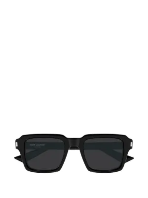 SAINT LAURENT ブラックフレーム サングラス ケース付き Saint Laurent Eyewear SL83 スクエアフレーム サングラス | ブラック