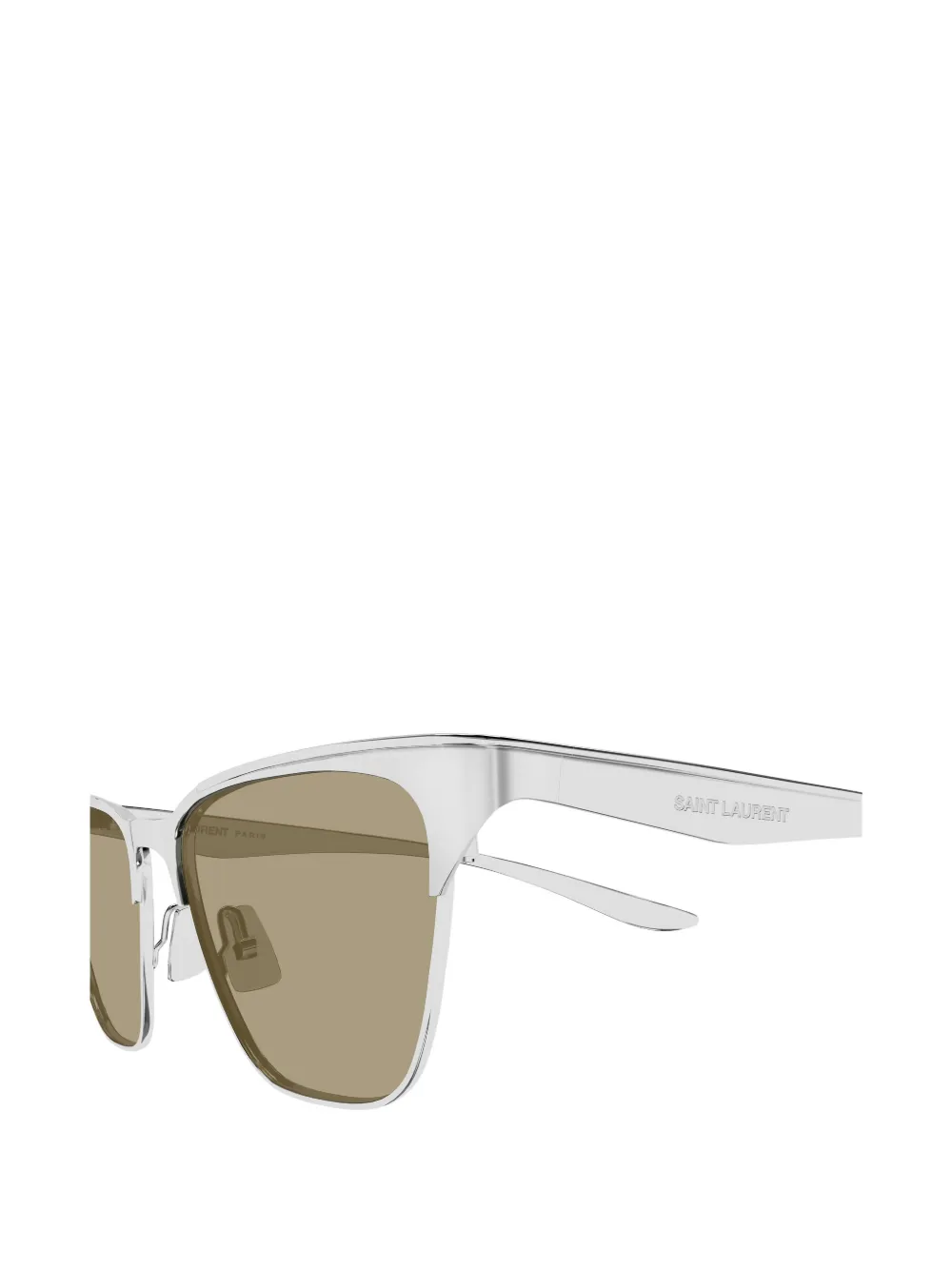 Saint Laurent Eyewear SL920 zonnebril met geometrisch montuur Zilver