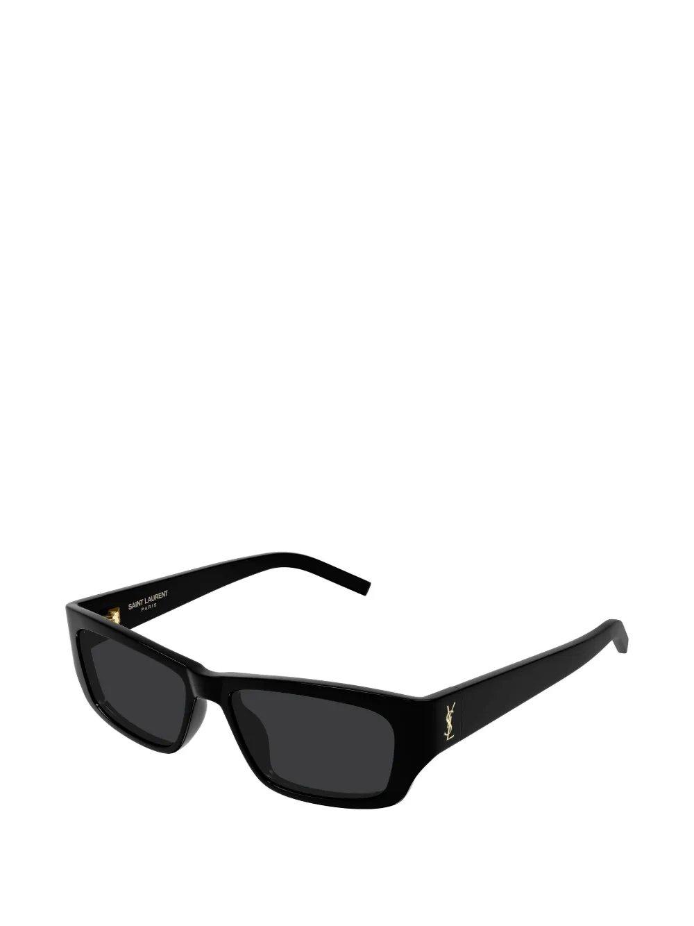 Saint Laurent Eyewear Zonnebril met rechthoekig montuur Zwart