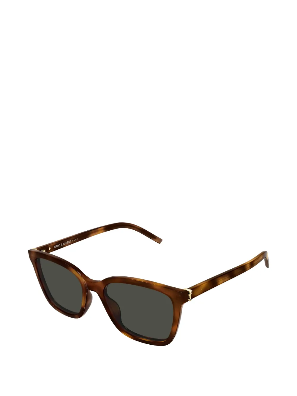 Saint Laurent Eyewear Zonnebril met vierkant montuur Bruin