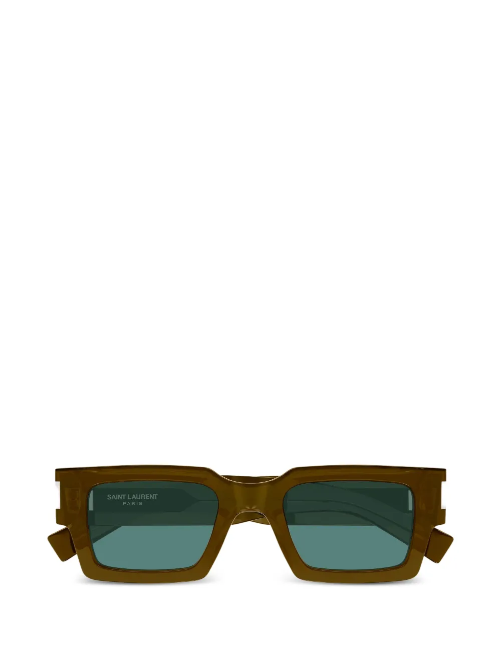 Saint Laurent Eyewear rectangle-frame sunglasses - Verde