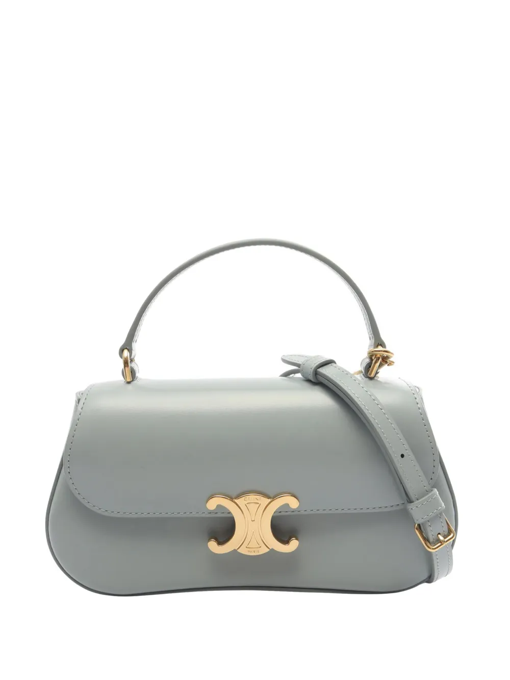 Celine Pre-Owned 2010-2026 Teen Leather Laura satchel - Blue