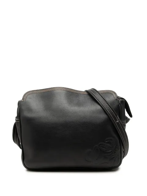 Loewe Pre-Owned شنطة كروس جلد بزينة أناغرام 2000-2026