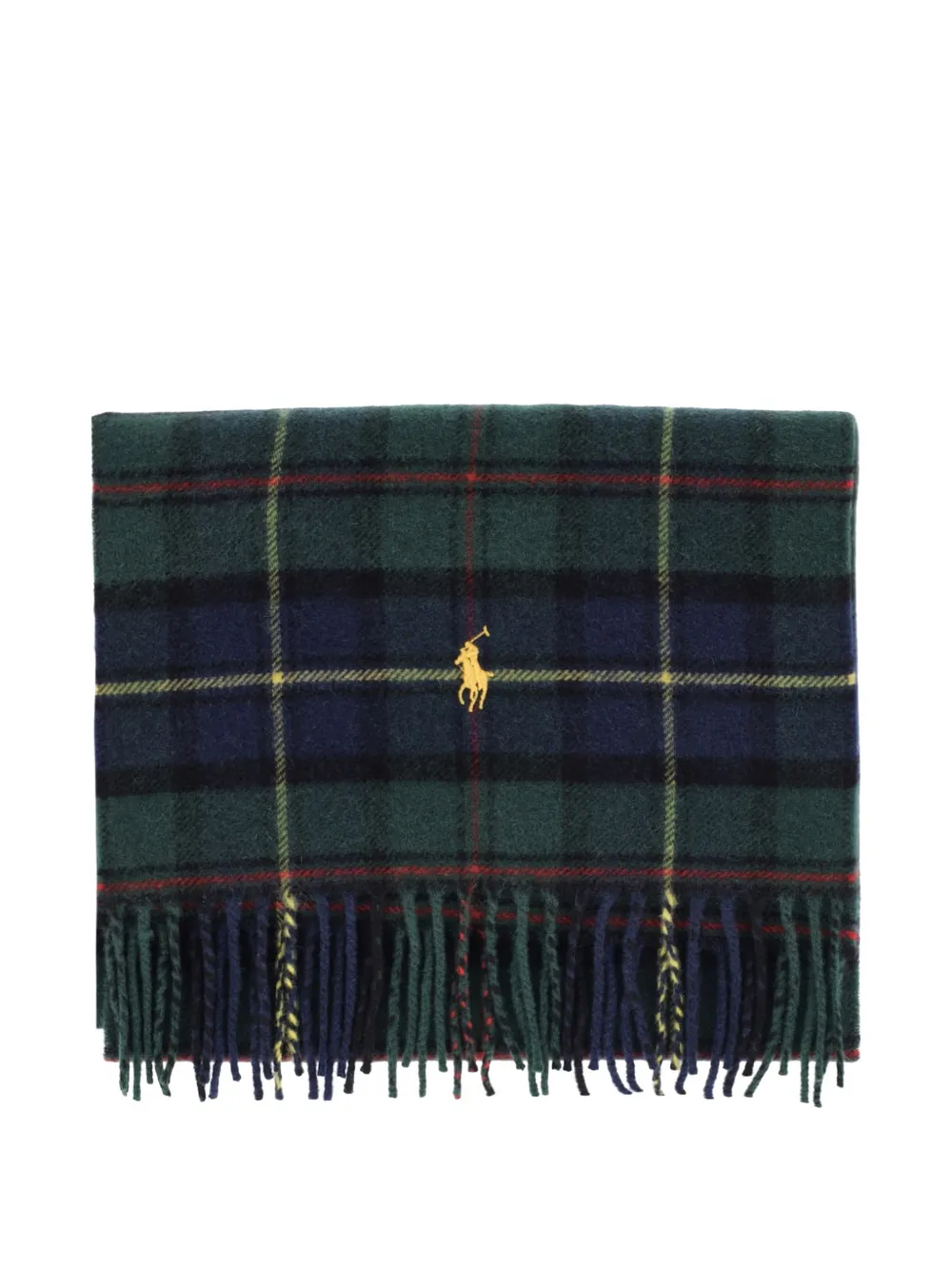 Polo Ralph Lauren Kasjmier wollen sjaal met tartan ruit Groen
