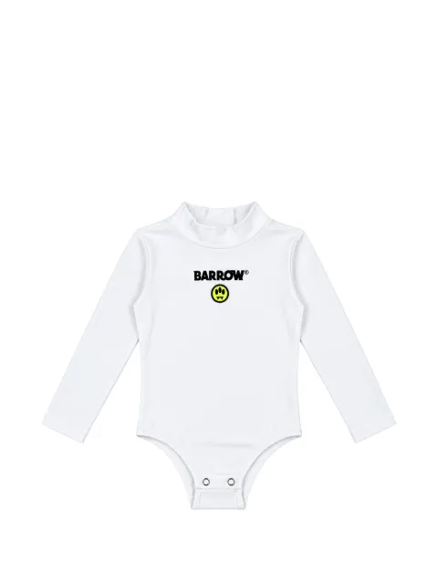 Barrow kids logo-print high-neck bodysuit