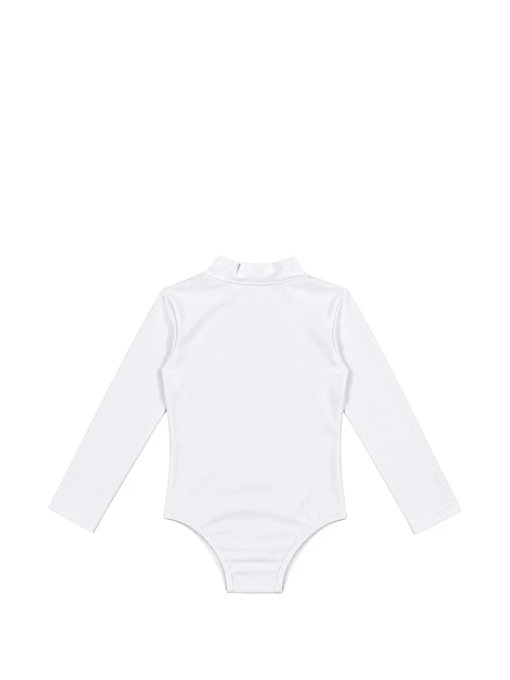 Barrow kids Body met logoprint en hoge hals Wit