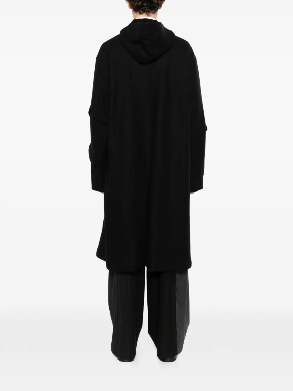 Yohji Yamamoto Jas met enkele rij knopen Zwart