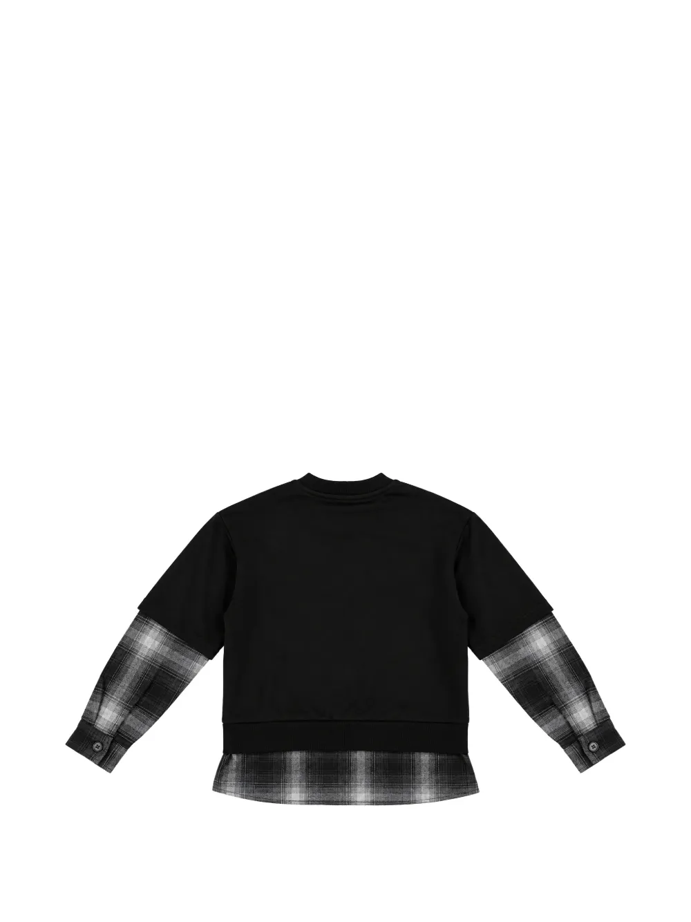 Barrow kids Sweater met gelaagd effect en grafische print Zwart
