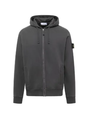 Maison Margiela zip-up Drawstring Hoodie | Grey | FARFETCH