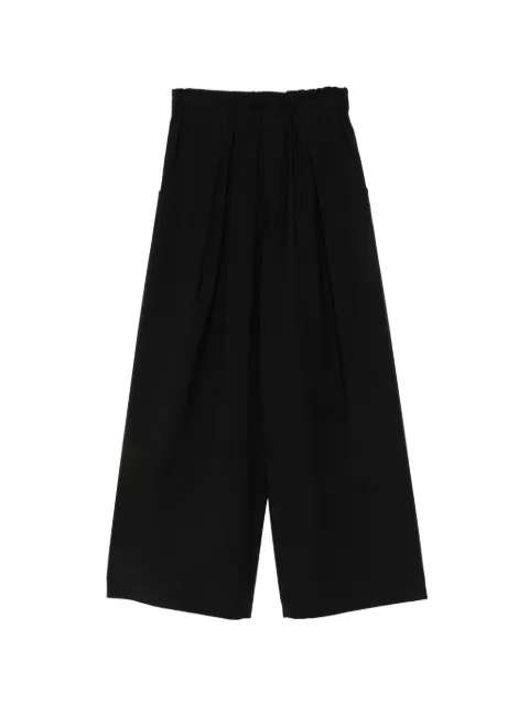 Laneus pleated wide-leg trousers