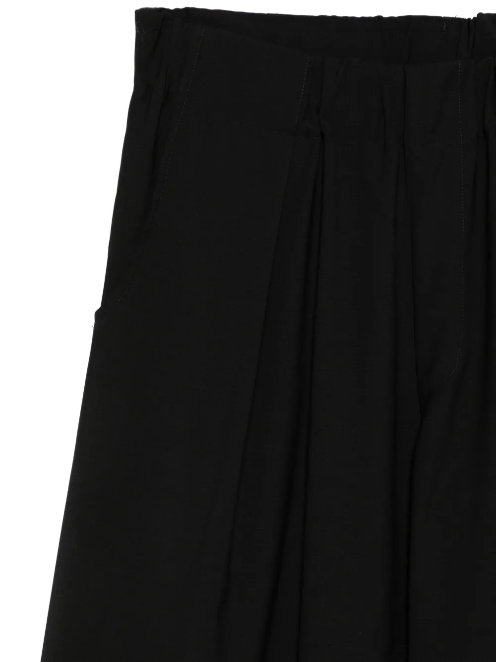 Laneus pleated wide-leg trousers Zwart