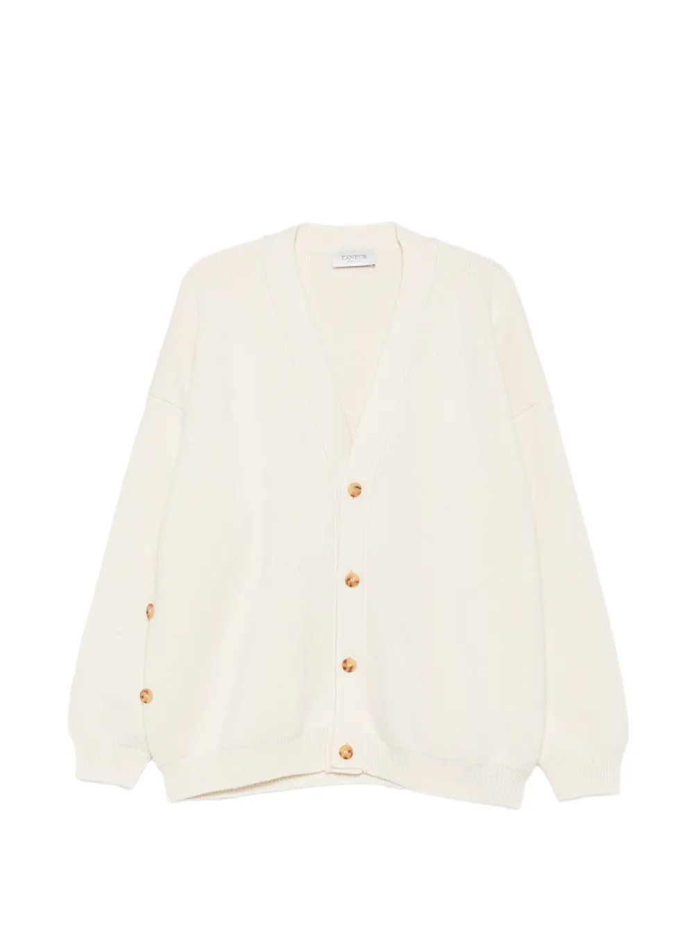 Laneus button-fastening V-neck cardigan - Toni neutri
