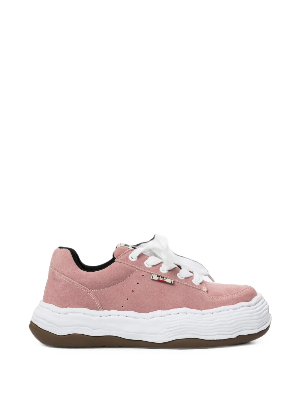 Maison MIHARA YASUHIRO OLIVER OG Sole suède low-top sneakers Roze